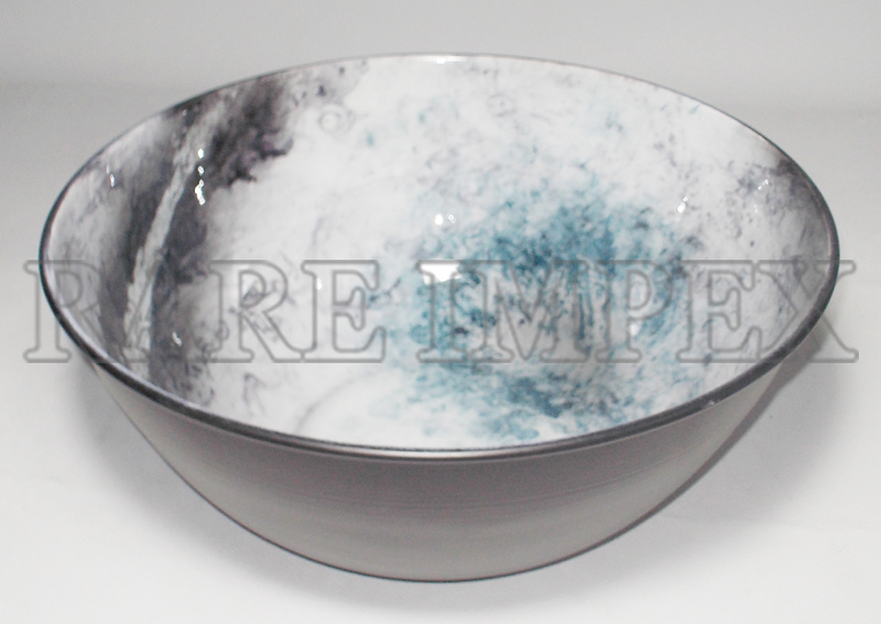 <span style="margin: 0px 0px 5px 0px; font-weight: 600;">RI-17252</span><br />Stone Finish Metal Bowl